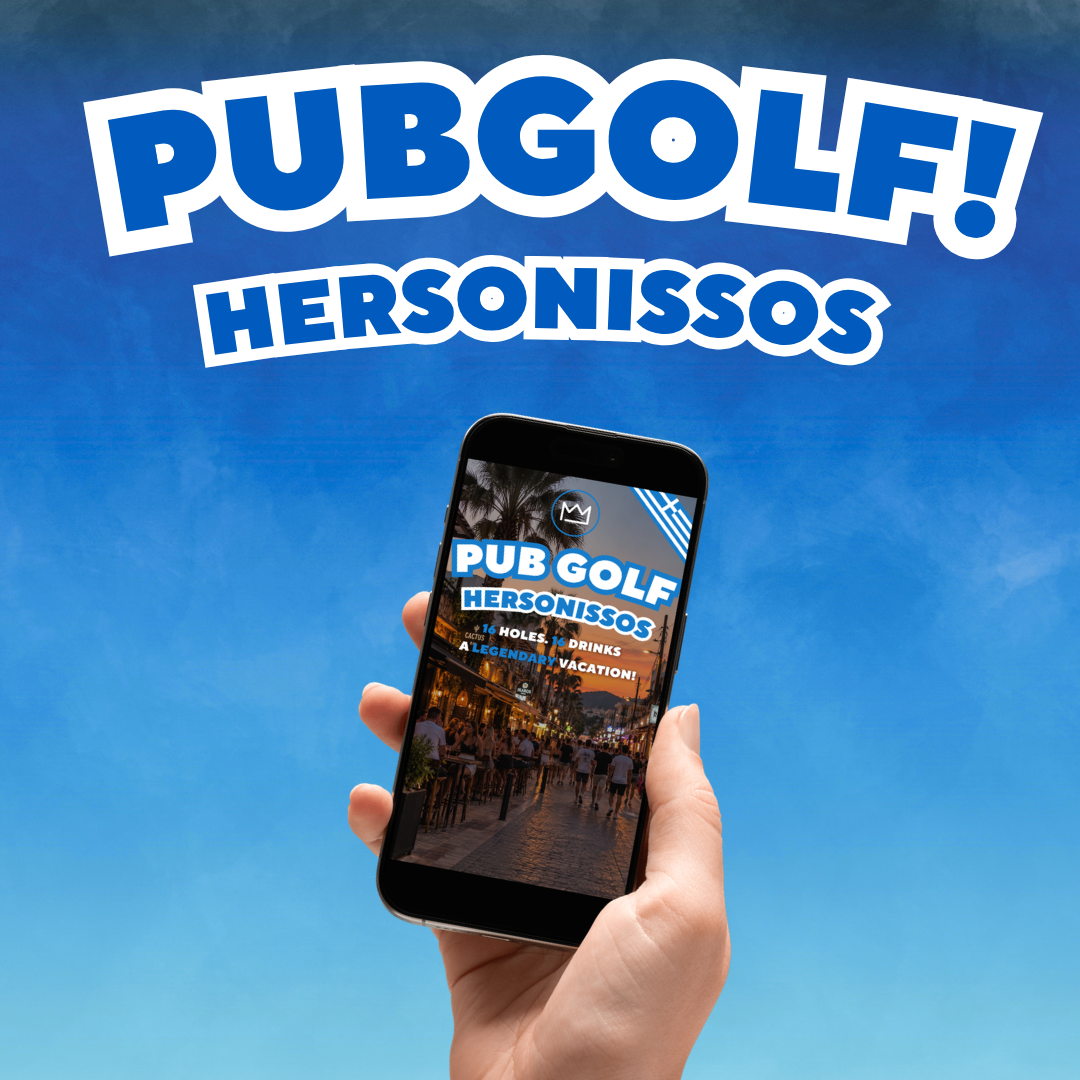 Pub crawl Hersonissos - pub golf route on your phone
