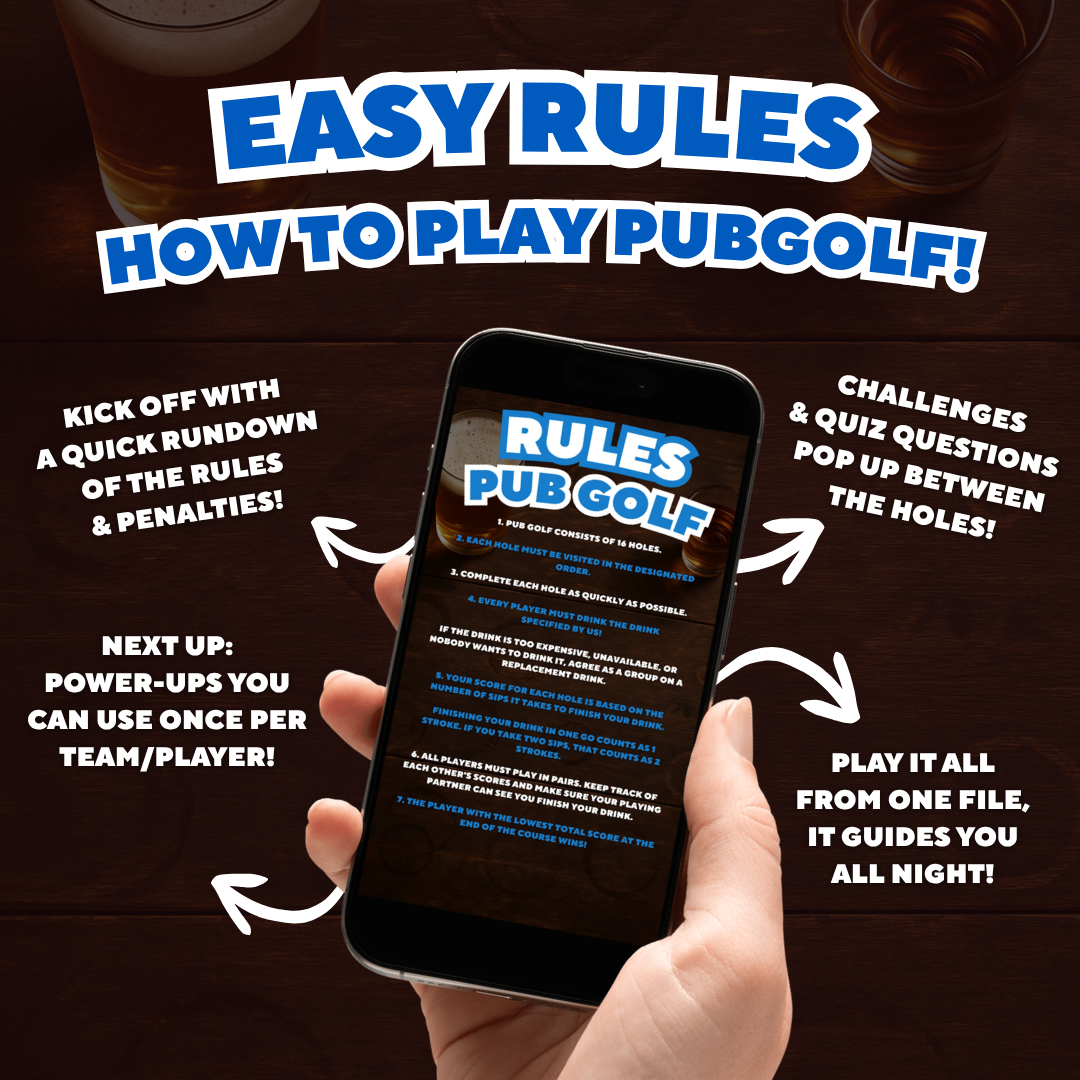 Bar crawl Hersonissos Crete - easy rules, how to play pub golf